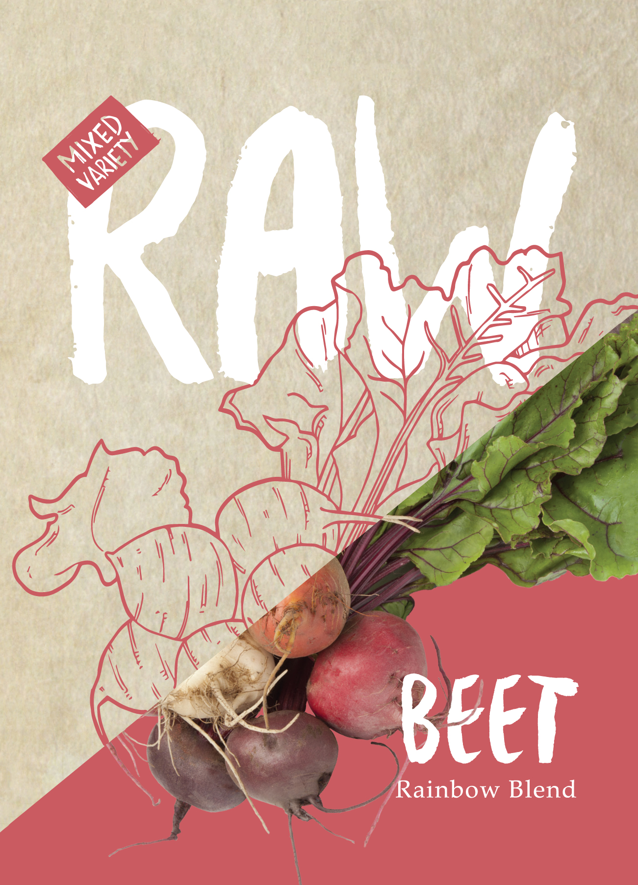 RAW Beet Rainbow Blend